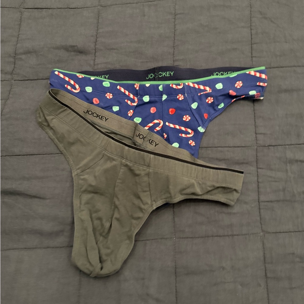 Jockey Men's Underwear Set - Candy Cane and Olive